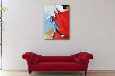 Abstract art painting structures original work - 1443
